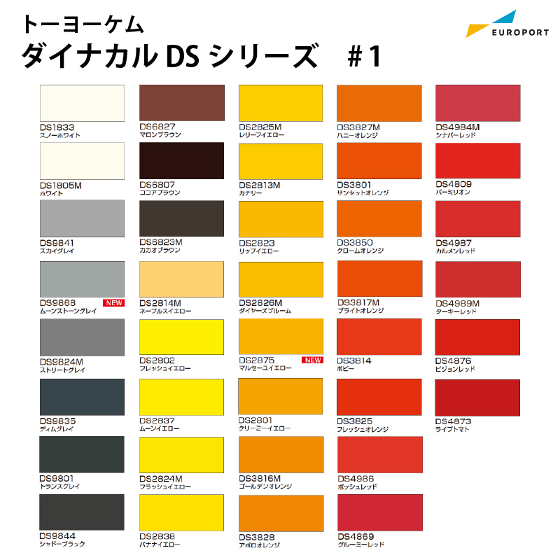 ダイナカル DSシリーズ#1 透明タイプ・電飾用 [1020mm幅×10m] カッティング用ステッカーシート トーヨーケム | プリンター&カッティング のユーロポート|機械と資材の専門商社