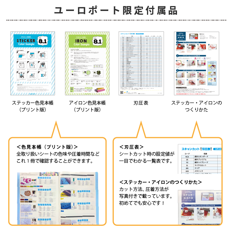 スキャンカットのユーロポート限定付属品