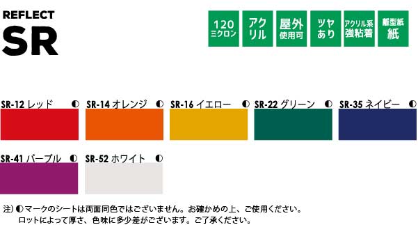 アイコンと色チップ