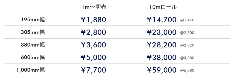 ステッカーシートSPG価格表